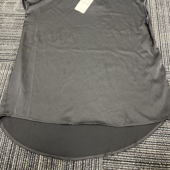 PLEIONE Women’s Sleeveless Silky Tunic Top Blouse Black NWT Size Medium - Picture 6 of 10